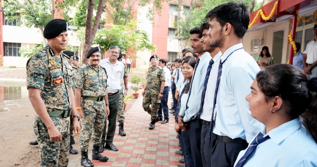 DG BSF interacts with RJIT students during his visit